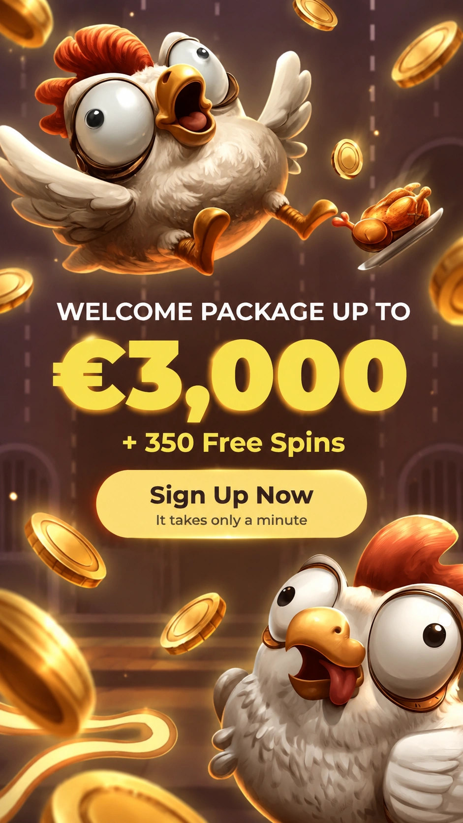 Vincispin Casino affiliate landing preview